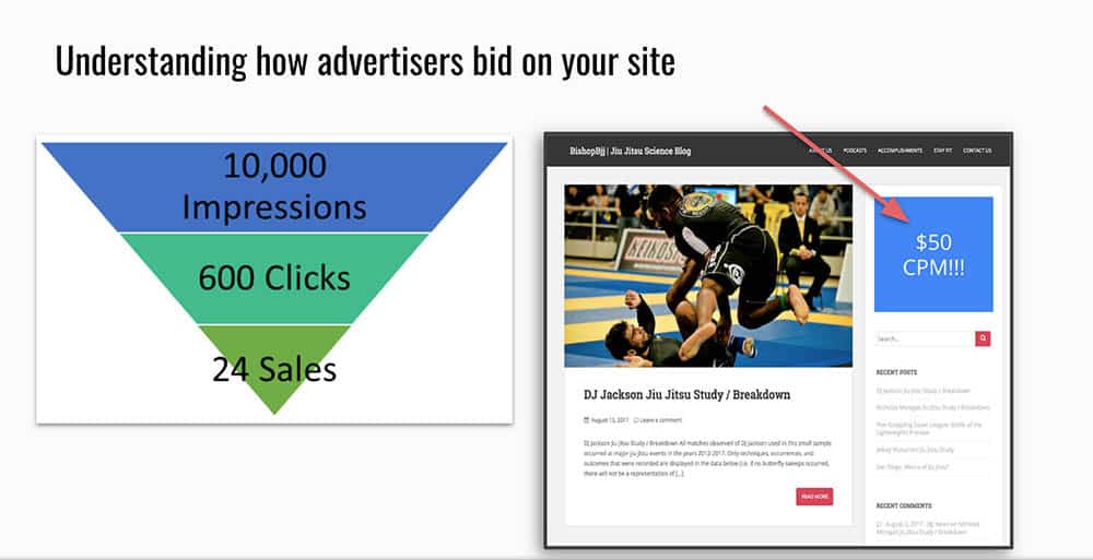  place bids for ad space on different websites programmatically