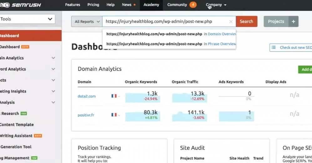 seo ranking stats