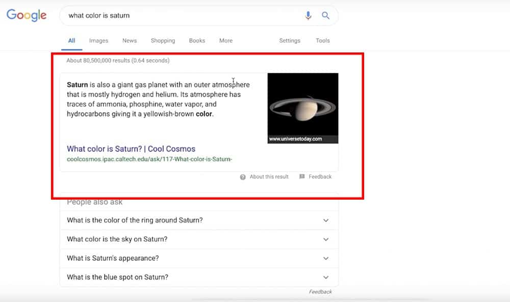appear in rich snippets