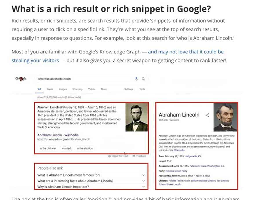 ways to show up in rich snippets