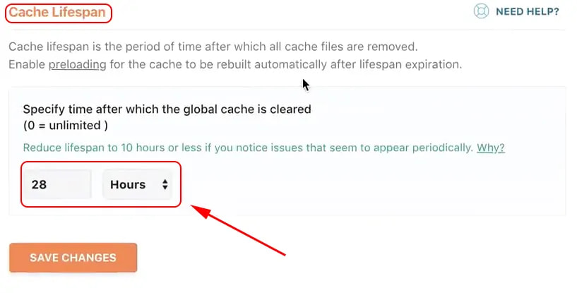 WP Rocke has a cache lifespan