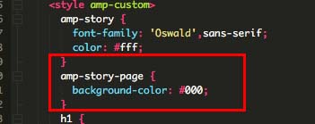 Customizing the code for your AMP story