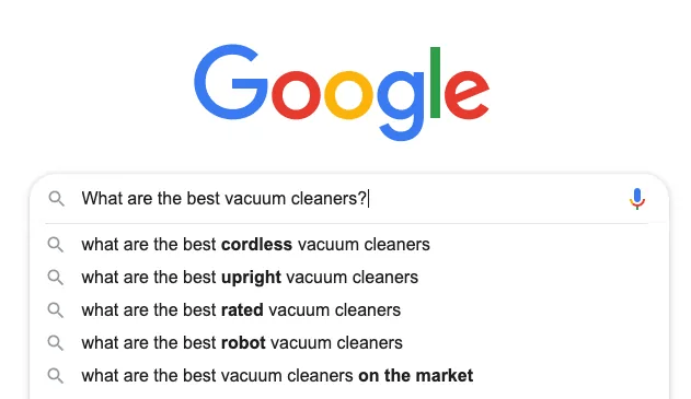 Google Search Results for what are the best vacuum cleaners