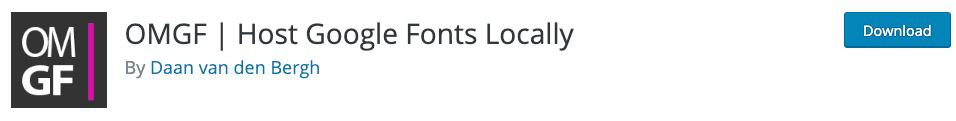 OMGF hosting Google Fonts locally