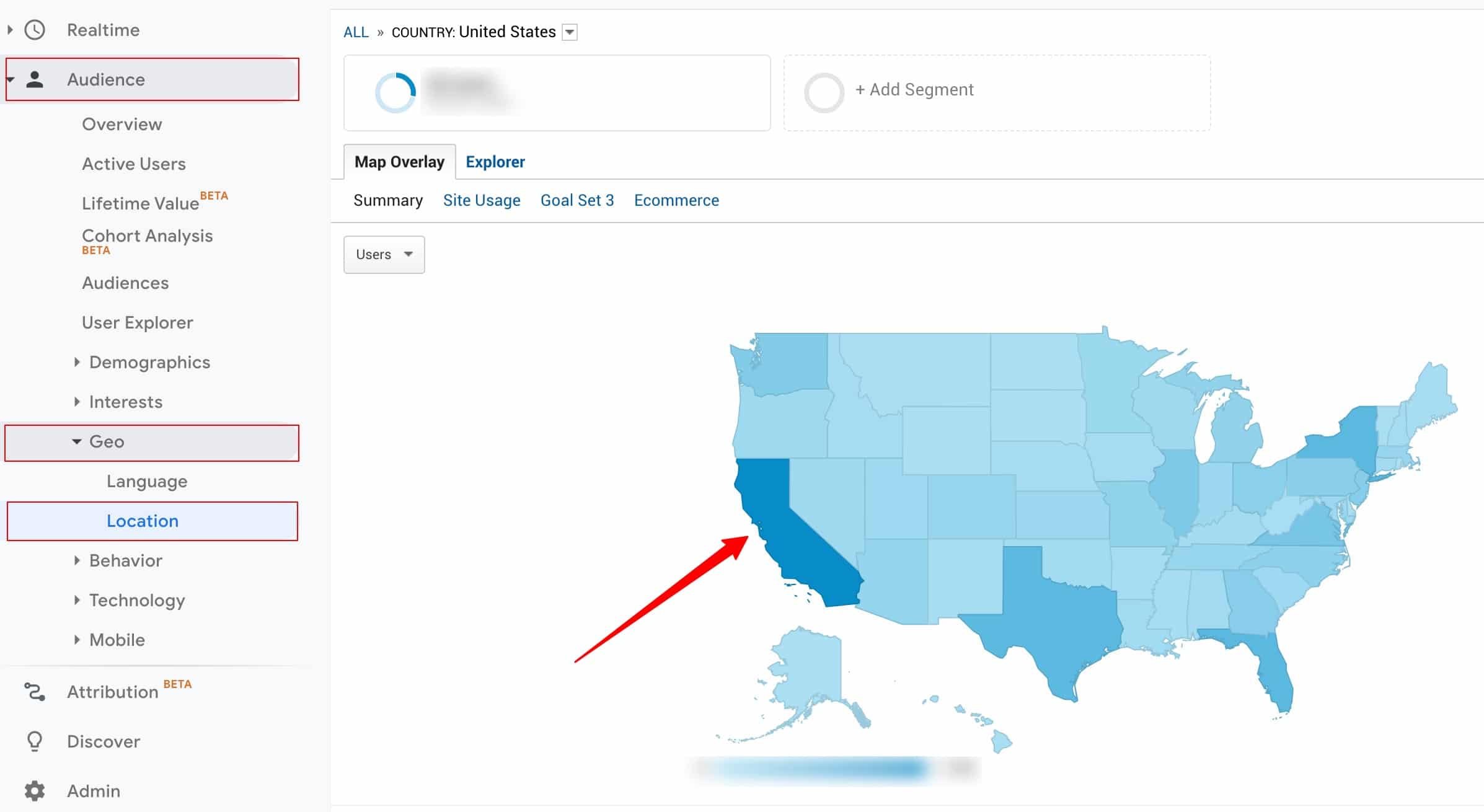 How to track California visitors on Google Analytics