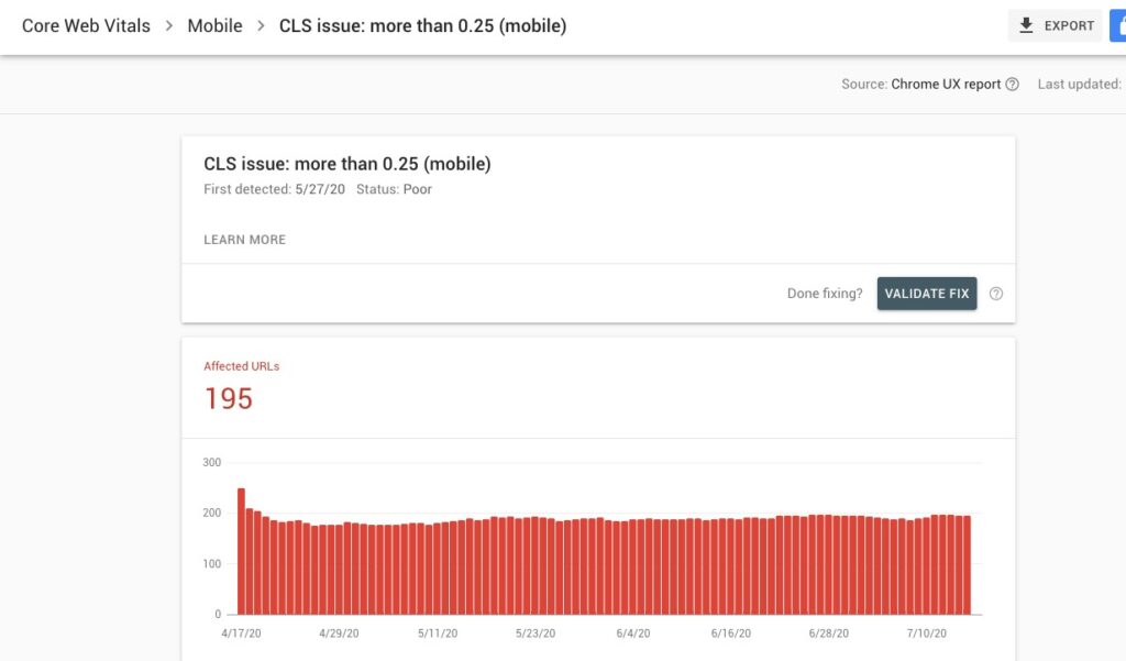 CLS-CrUx data