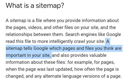 What are sitemaps